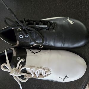 Puma Black and White Athletic Shoes